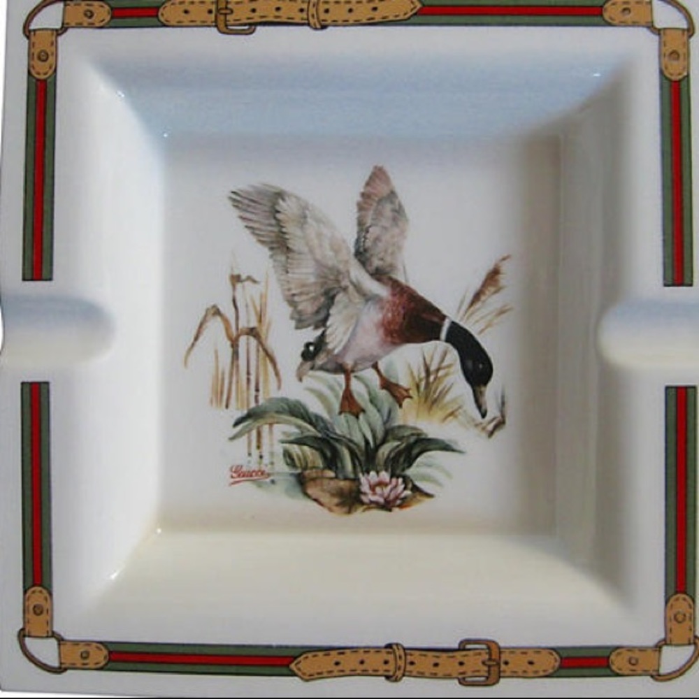 Vintage Gucci Mallard Duck Ashtray